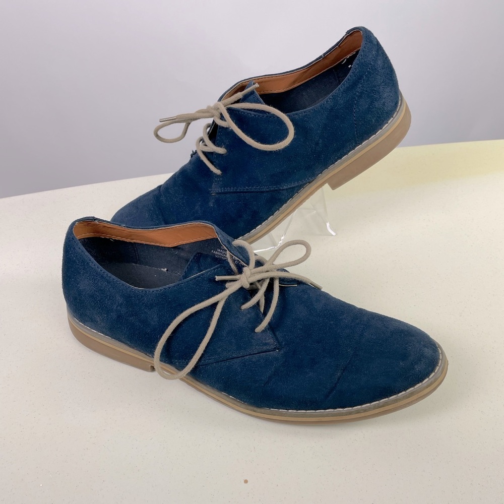 H&M Navy Suede Derby Style Shoe